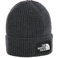 The North Face Men'S Logo Box Cuffed Beanie - Medium Grey Heather