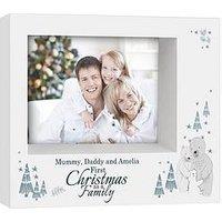 Personalised Our First Family Christmas Photo Frame