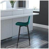 Dorel Home Calvin Velvet Bar Stool- Green