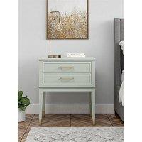 Cosmoliving By Cosmopolitan Westerleigh Two Drawer Side Table - Green