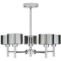 Very Home Blair 5 Light Smoked Glass Ceiling Light