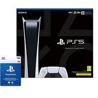 Playstation 5 Digital Console & &Pound;50 Playstation Store Gift Card