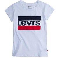 Levi'S Girls Short Sleeve Sportswear Logo T-Shirt - White
