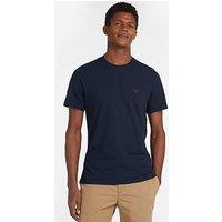 Barbour Short Sleeve Essential Sports Logo T-Shirt - Navy