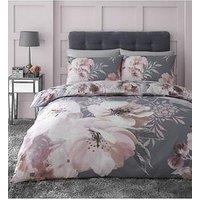 Catherine Lansfield Dramatic Floral Duvet Set - Sb