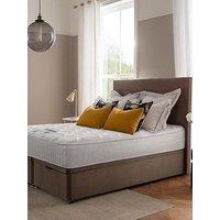 Silentnight Mila Velvet 1000 Pocket Memory Mattress With Upholstered Ottoman Divan Base And Headboard Bed Set