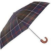 Barbour Tartan Print Mini Umbrella - Green