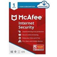 Mcafee Internet Security 1 Device - 1 Year Subscription (Digital Download)