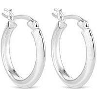 Simply Silver Sterling Silver 925 Narrow Hoop Earrings