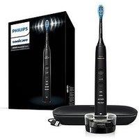 Philips Sonicare Diamondclean 9000 Electric Toothbrush, Black, Charging Travel Case & App - Hx9911/39