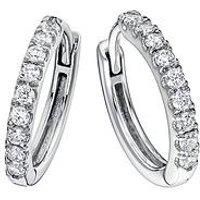 Created Brilliance Julia Created Brilliance 9Ct White Gold 0.32Ct Lab Grown Diamond Hoop Earrings