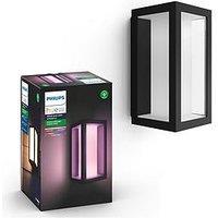 Philips Hue Impress Hue White And Colour Ambience Eu Wall Lantern Black 2