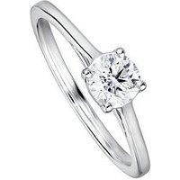 Created Brilliance Celia Created Brilliance 9Ct White Gold 0.50Ct Lab Grown Diamond Solitaire Ring