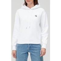 Calvin Klein Jeans Embroidery Hoodie - White