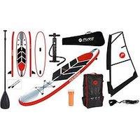 Pure Windsurf Sup Inflatable Stand Up Paddle Board 10.5 Feet - Complete Set With Pump, Patch Tool, F