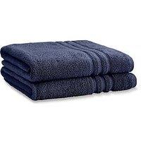 Catherine Lansfield Zero Twist Bath Sheet Pair