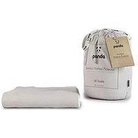 Panda London Bamboo Mattress Protector - White