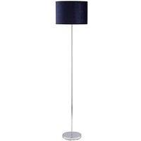 Everyday Langley Velvet Floor Lamp - Navy