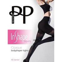 Pretty Polly Opaque Bodyshaper Tights - Black