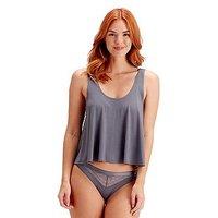Pretty Polly Lounge Jersey Sleeveless Top - Nightshade