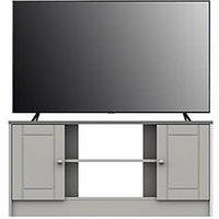 One Call Alderley Ready Assembled Corner Tv Unit Up To 48 Inch - Grey