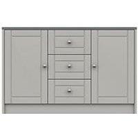 One Call Alderley Large Ready Assembled Sideboard - Grey