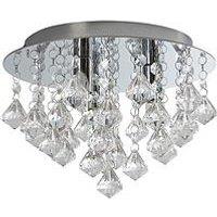 Maya Diamond Flush Light Fitting