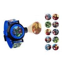 Disney Avengers Projector Dial Printed Strap Kids Watch
