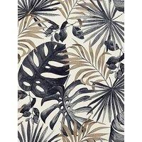 Arthouse Jungle Wall Black / Gold Wallpaper