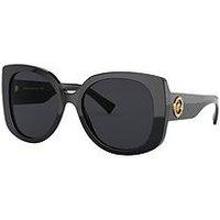 Versace Oversized Sunglasses - Black