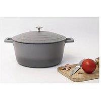 Masterclass Lightweight Cast Aluminium 5 Litre Casserole Dish - Grey Ombre