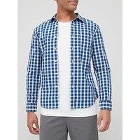 Levi'S One Pocket Check Slim Shirt - Blue