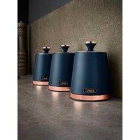 Tower Cavaletto Storage Canisters In Blue - Set Of 3