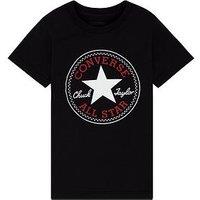 Converse Junior Boys Core Chuck Patch T-Shirt - Black