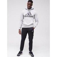 Adidas Hooded Tracksuit - Medium Grey Heather