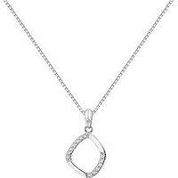 Hot Diamonds Behold White Topaz Pendant