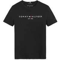 Tommy Hilfiger Boys Essential Logo T-Shirt - Black