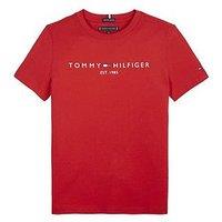 Tommy Hilfiger Boys Essential Logo T-Shirt - Red