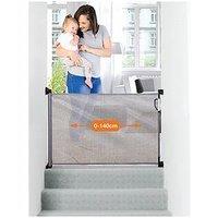 Dreambaby Retractable Relocatable Gate (Fits Gaps 0-140Cm) - Grey/Mesh