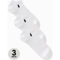 Polo Ralph Lauren 3 Pack Small Logo Trainer Socks - White