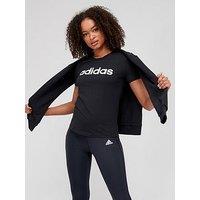 Adidas Sportswear Essentials Linear Slim T-Shirt - Black/White