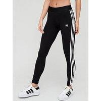 Adidas Essentials 3 Stripes Legging - Black/White