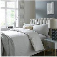 Cool Touch Plain Dye Double Duvet Cover & 2 Pillowcases Set