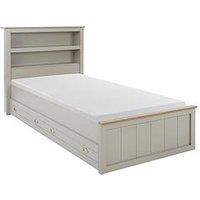 Very Home Atlanta Kids Single 2 Drawer Bed With Mattress Options (Buy And Save!) - Grey/Oak - Bed Frame With Standard Mattress