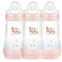 Mam Easy Start 260Ml Baby Bottle - 3 Pack Pink