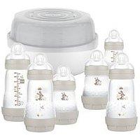 Mam Microwave Steam Steriliser & Easy Start Baby Bottle Set