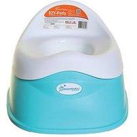 Dreambaby Sturdy Ezy-Potty (Floor Sit-On) - Aqua/White