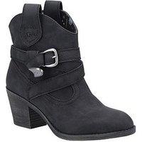 Rocket Dog Satire Western Ankle Boot Black