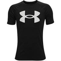 Under Armour Boys Tech Big Logo Short Sleeved - Black