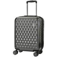 Rock Luggage Allure Carry-On 8-Wheel Suitcase - Charcoal
